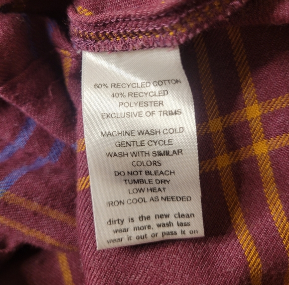 Toad & Co Button Up Re-form Flannel Shirtdress Belted Shirt Dress sz S - Picture 6 of 8